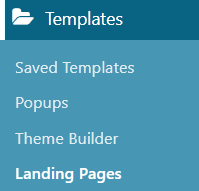 wordpress landing pages